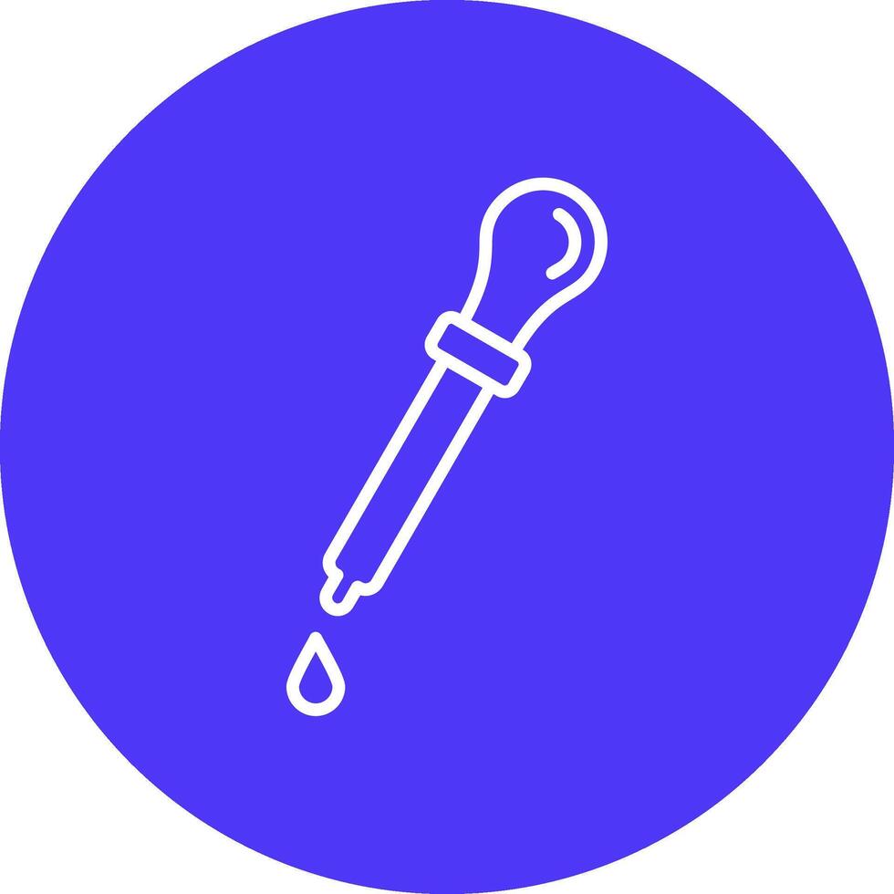Dropper Line Multi Circle Icon vector