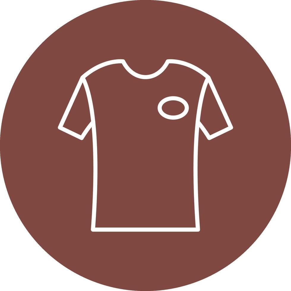 T Shirt Line Multi Circle Icon vector