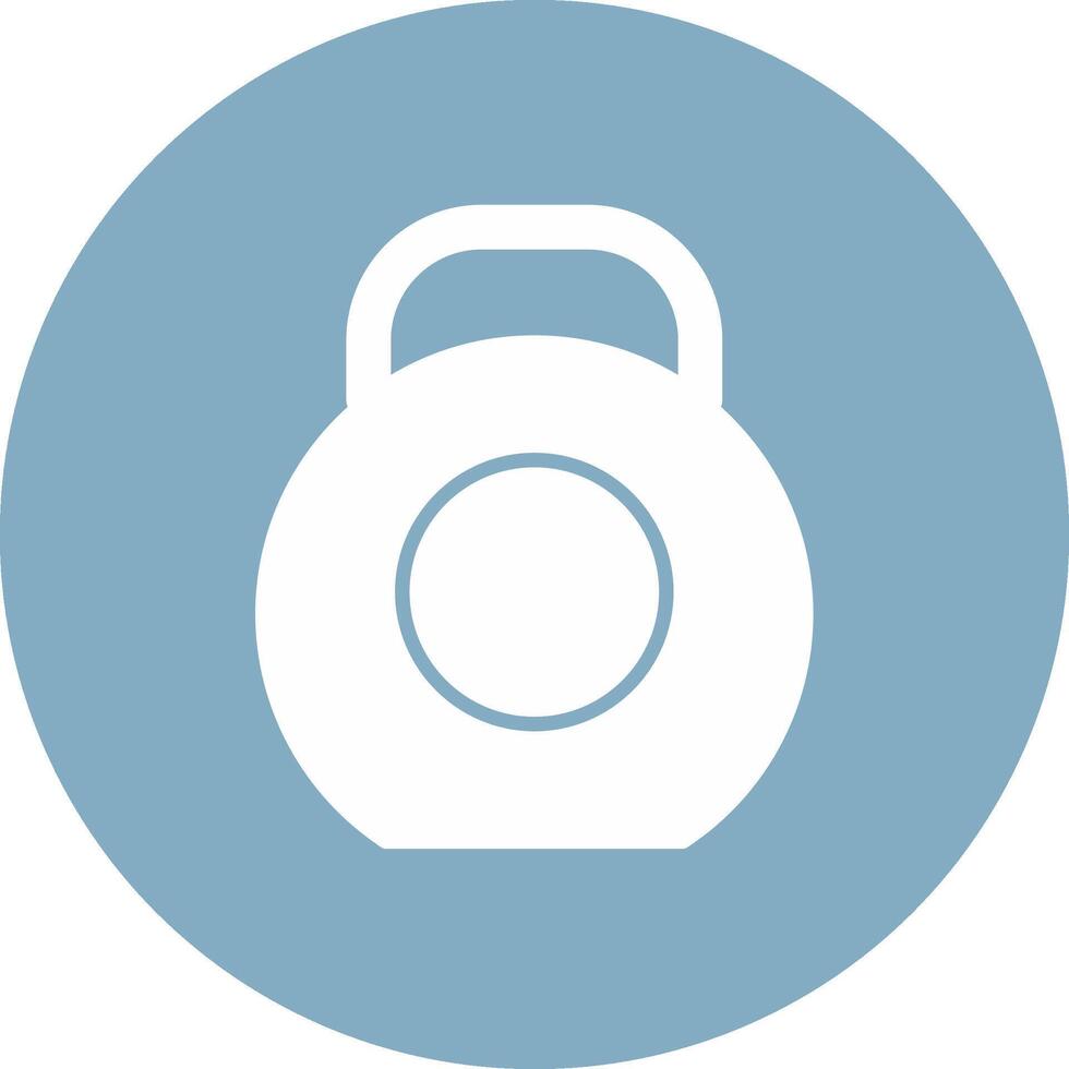 Kettlebell Glyph Multi Circle Icon vector
