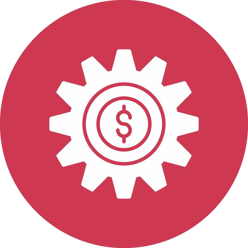 Money Management Glyph Multi Circle Icon vector