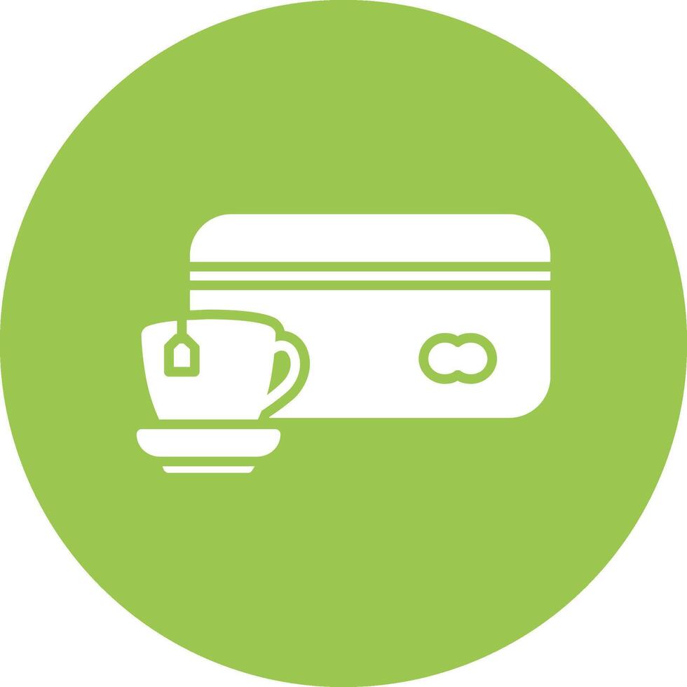 Card payment Glyph Multi Circle Icon vector