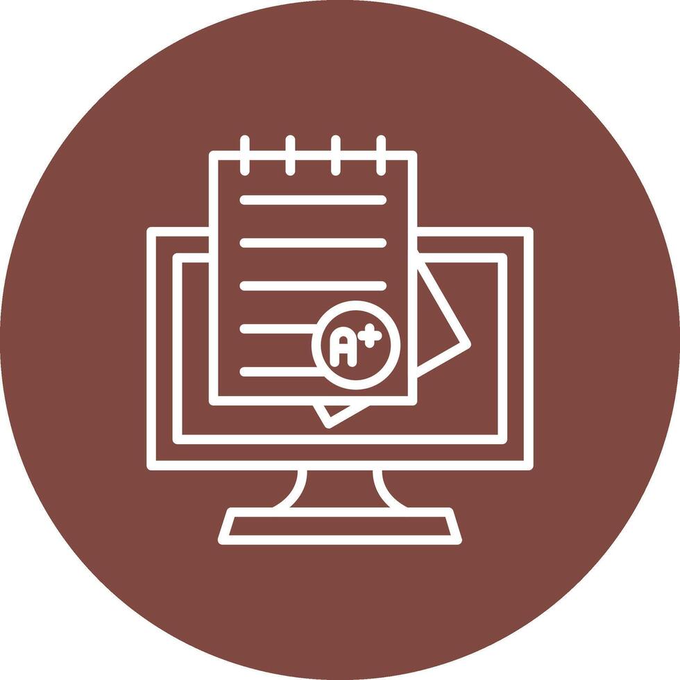 Grades Line Multi Circle Icon vector