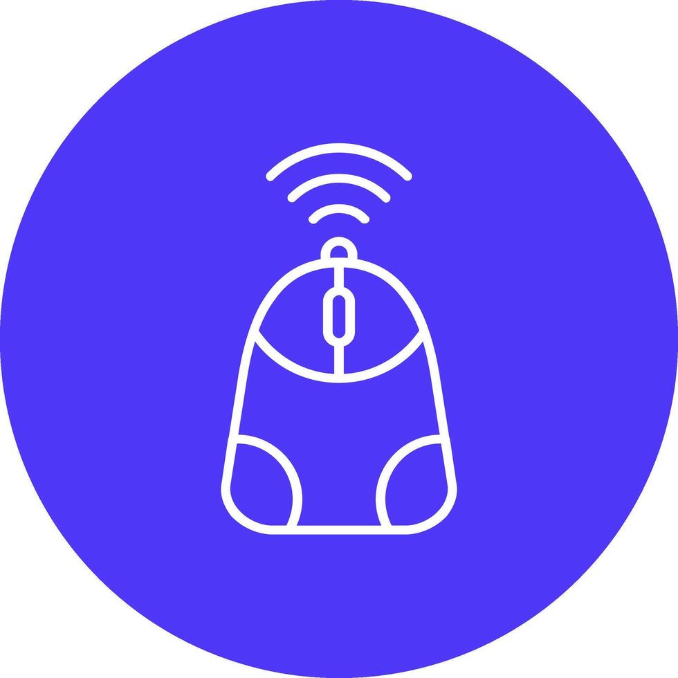 Mouse Line Multi Circle Icon vector