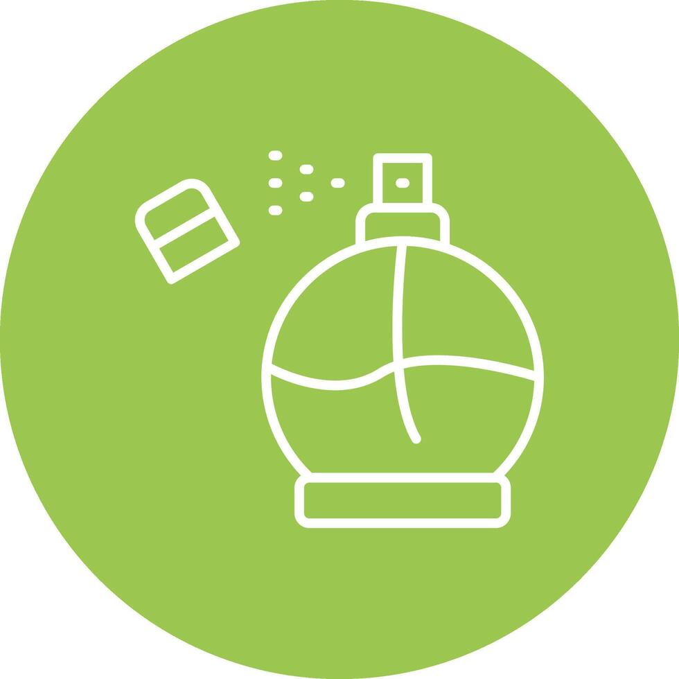 Perfume Line Multi Circle Icon vector