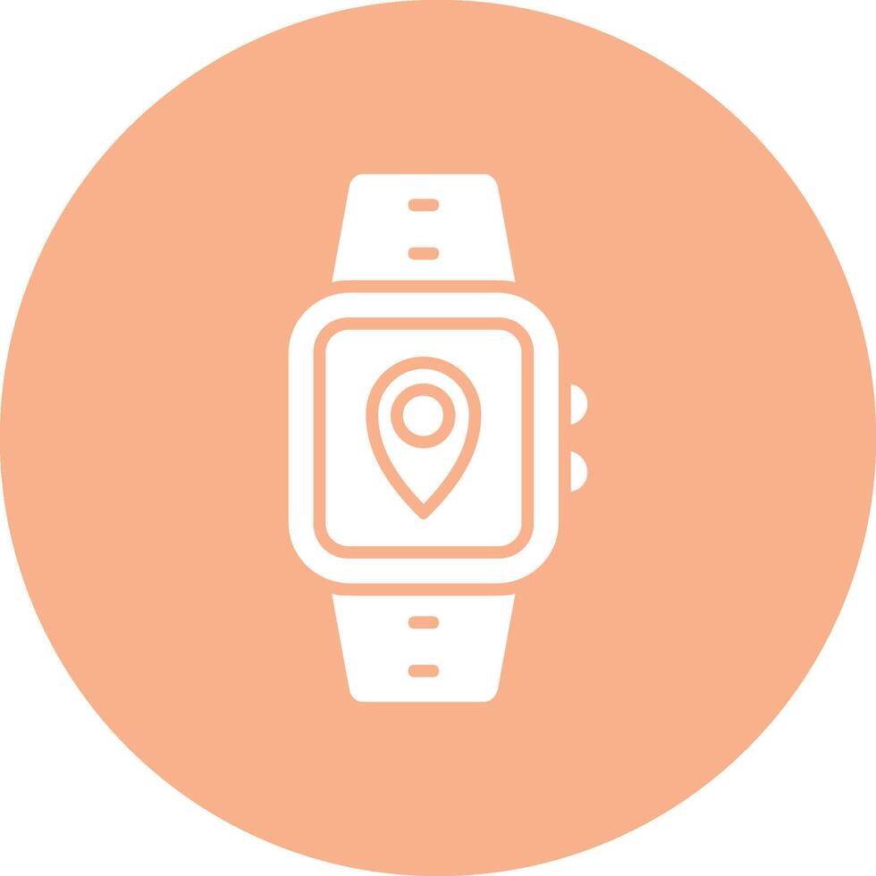 Location Glyph Multi Circle Icon vector