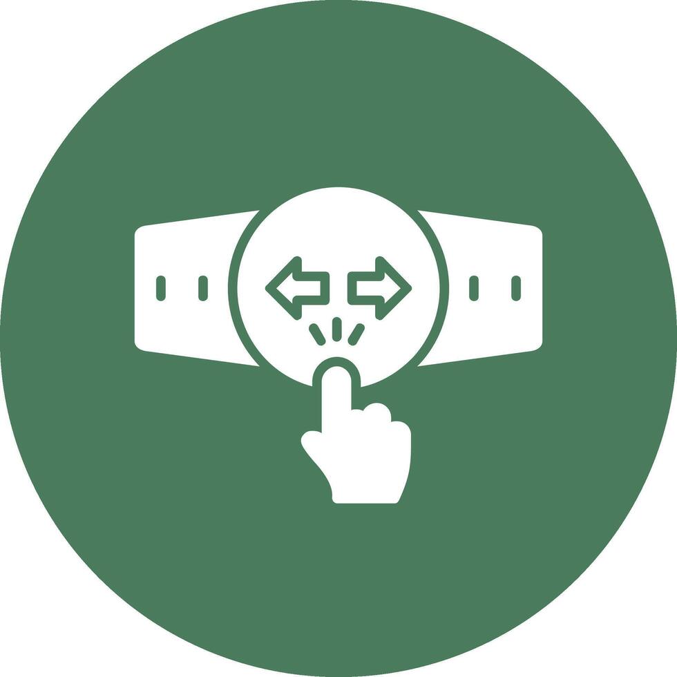 Touchscreen Glyph Multi Circle Icon vector