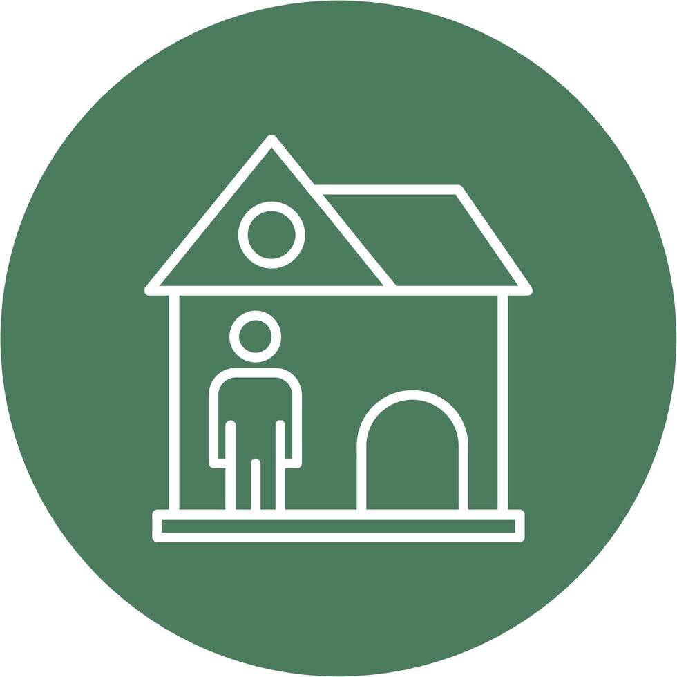 Landlord Line Multi Circle Icon vector