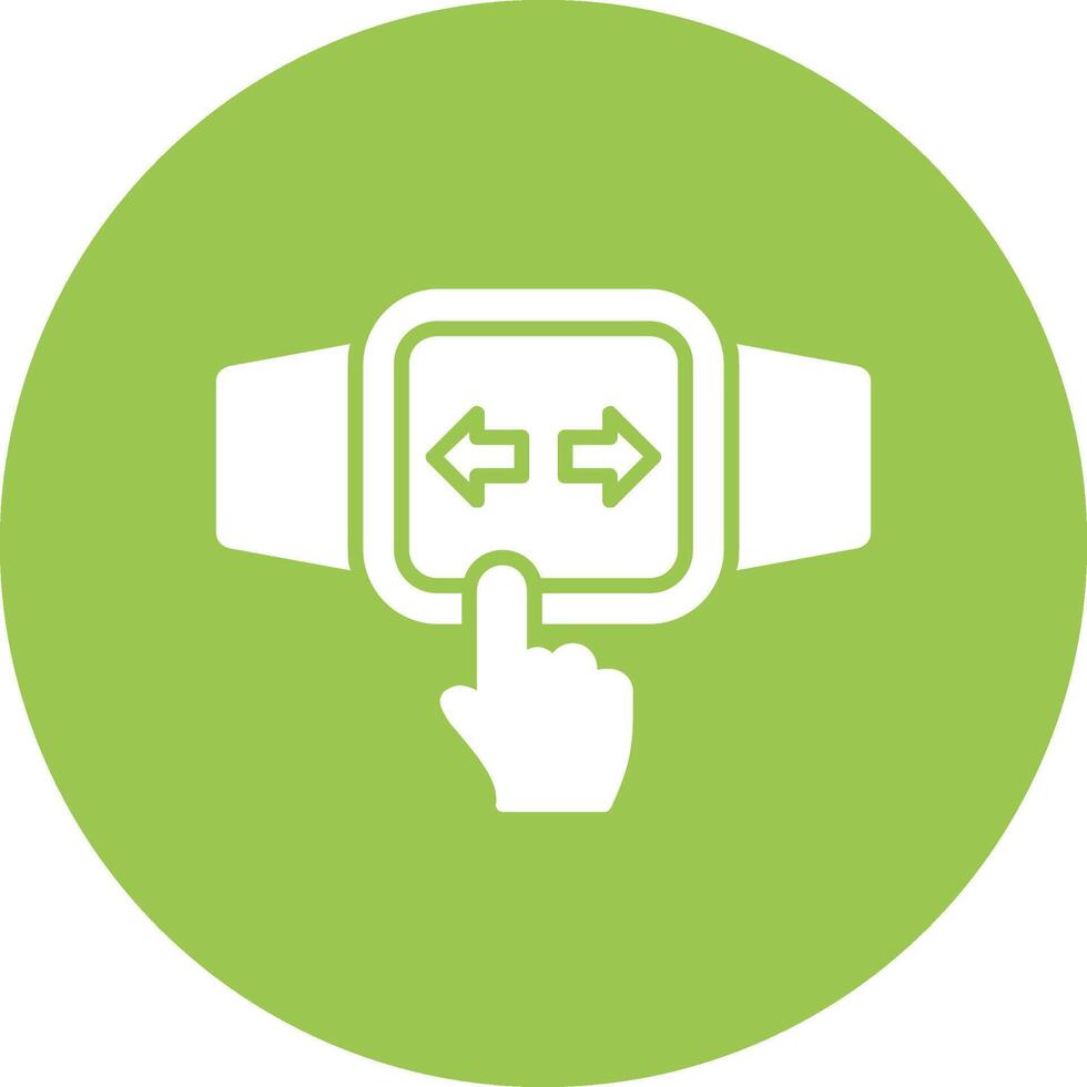 Touchscreen Glyph Multi Circle Icon vector