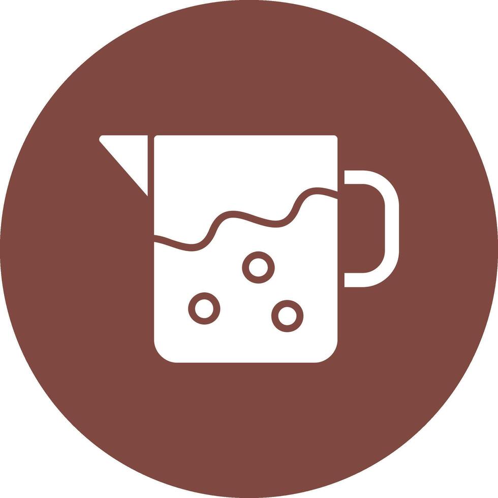 Pitcher Glyph Multi Circle Icon vector