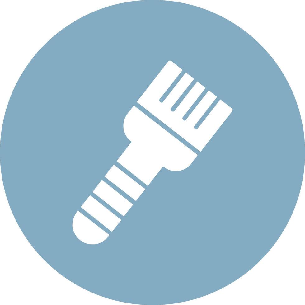 Basting Brush Glyph Multi Circle Icon vector