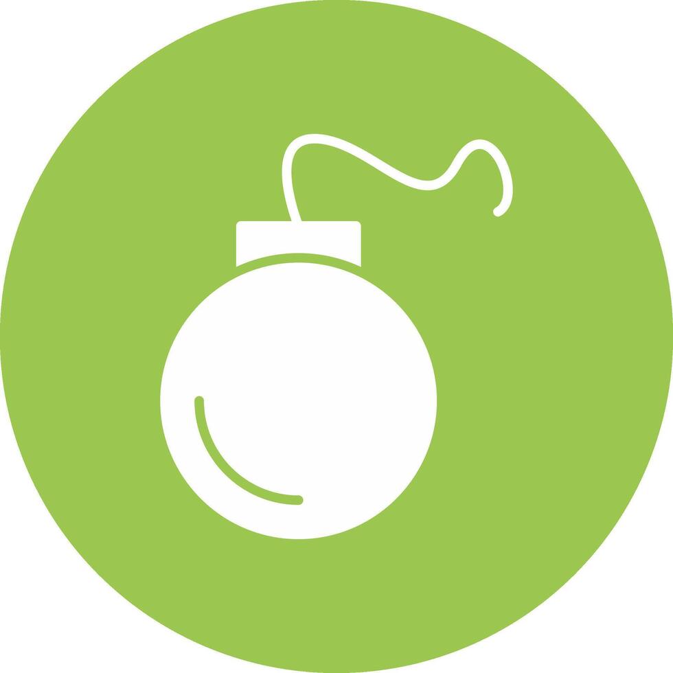 Bomb Glyph Multi Circle Icon vector
