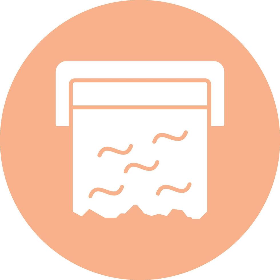 Foil Glyph Multi Circle Icon vector