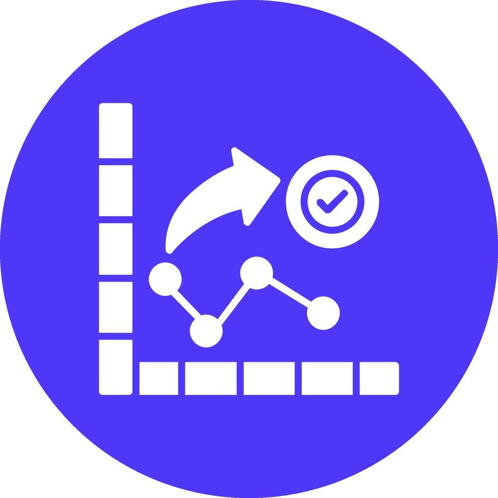 Chart Glyph Multi Circle Icon vector