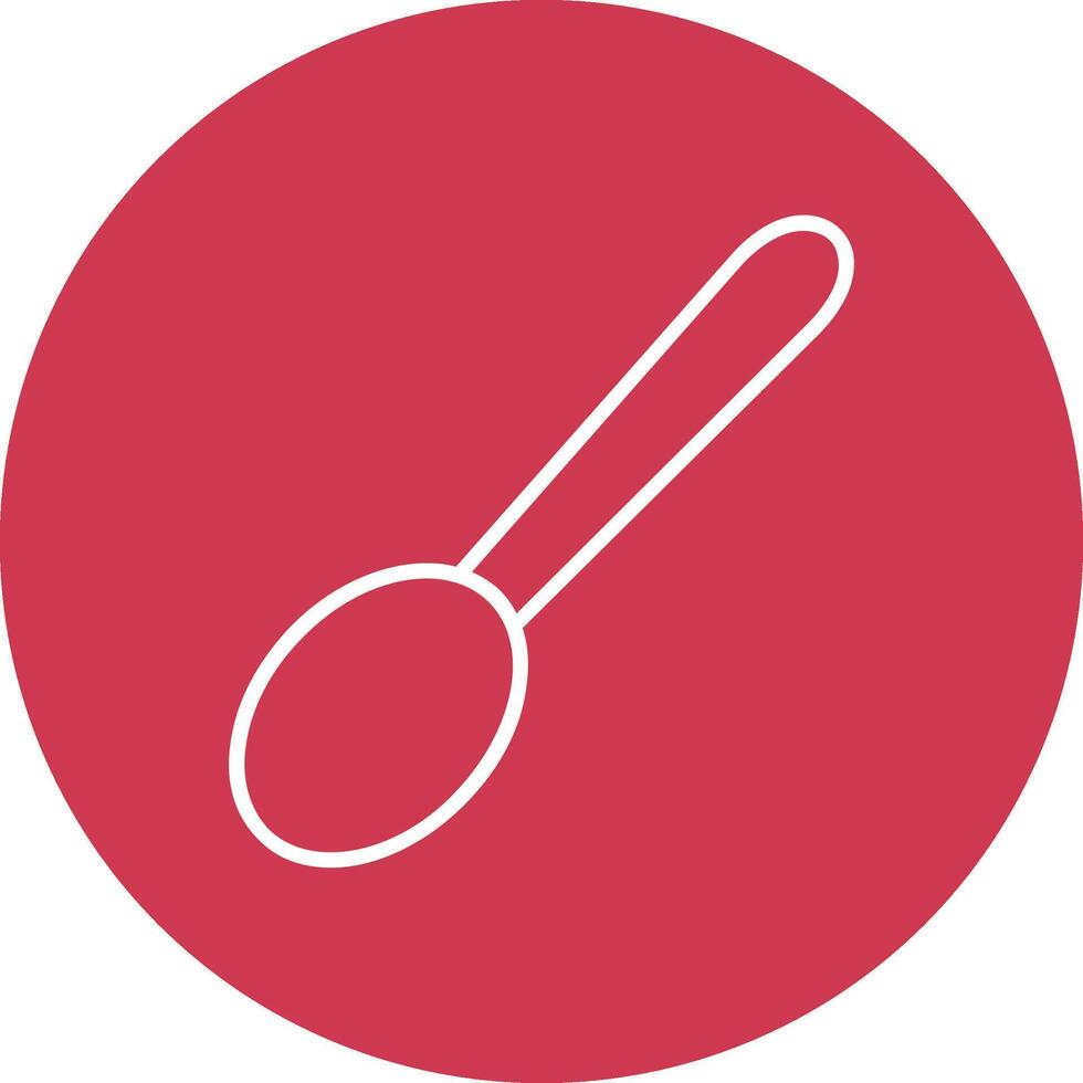 Spoon Line Multi Circle Icon vector