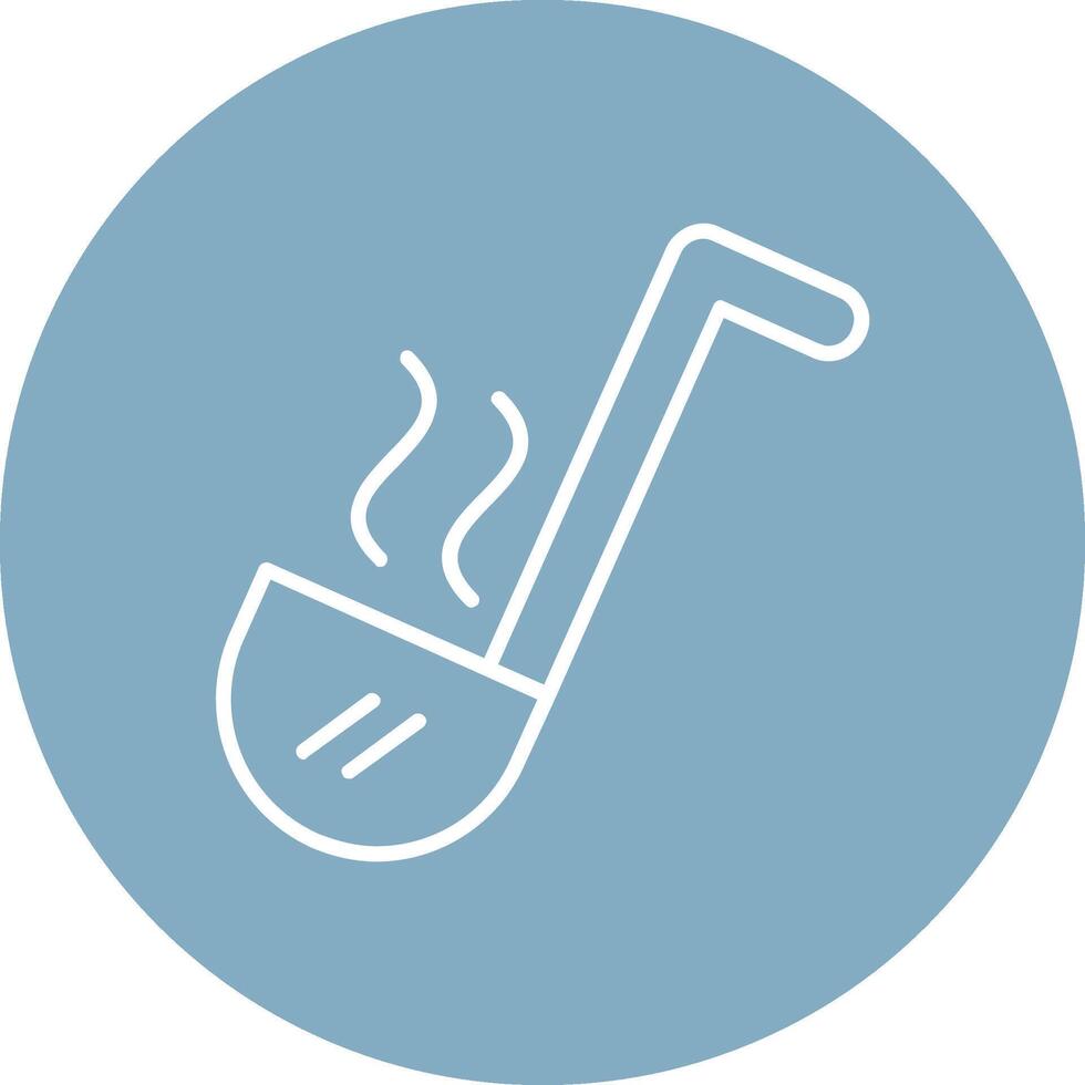 Ladle Line Multi Circle Icon vector