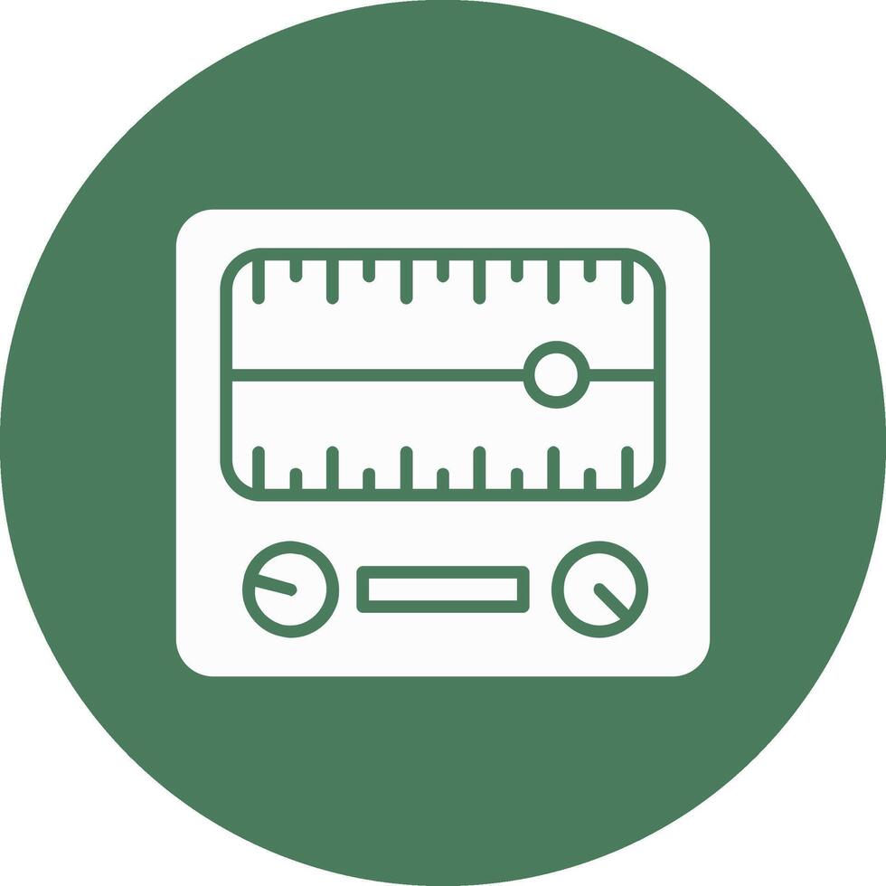 Dial Glyph Multi Circle Icon vector