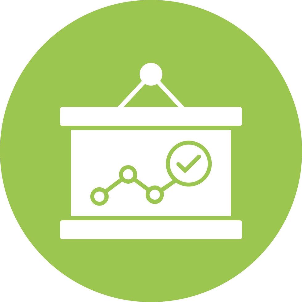 Presentation Glyph Multi Circle Icon vector