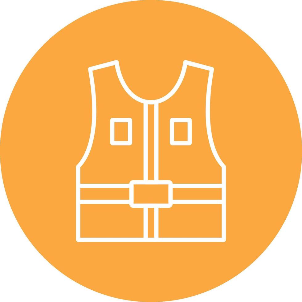 Jacket Line Multi Circle Icon vector