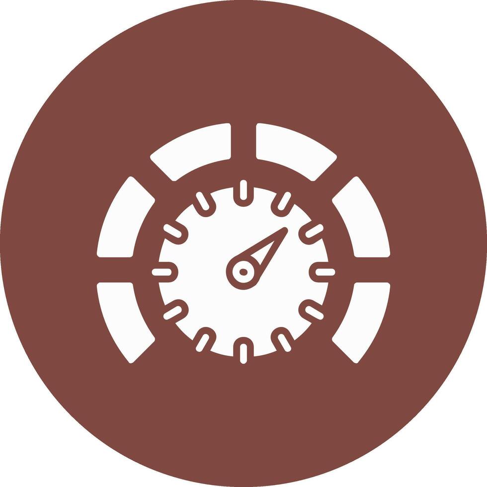 Thermostat Glyph Multi Circle Icon vector
