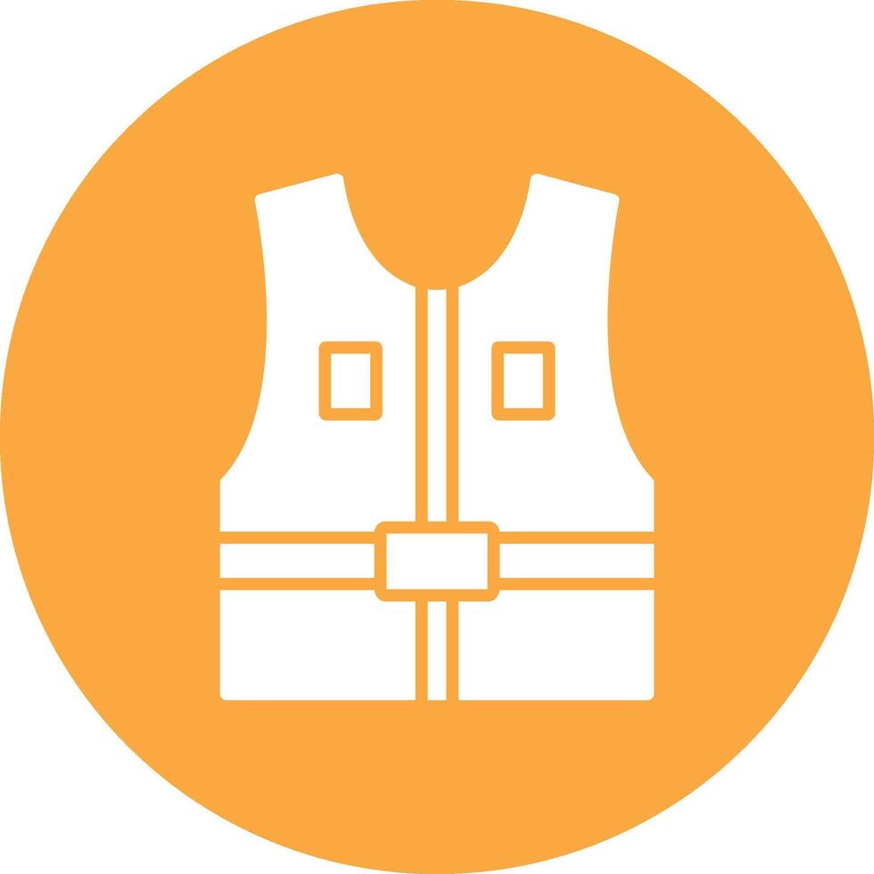 Jacket Glyph Multi Circle Icon vector