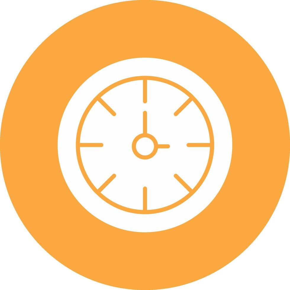 Clock Glyph Multi Circle Icon vector