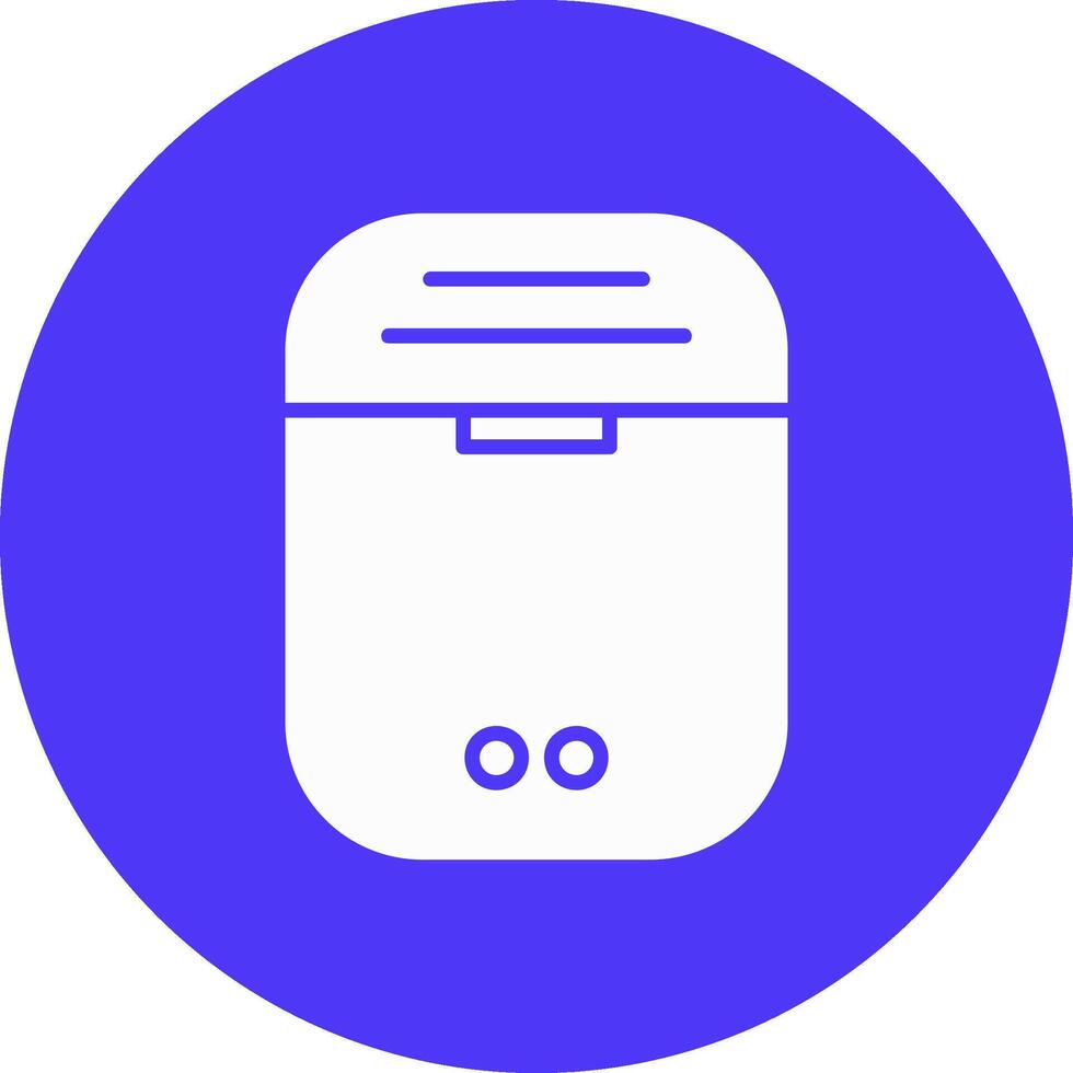 Earbuds Glyph Multi Circle Icon vector