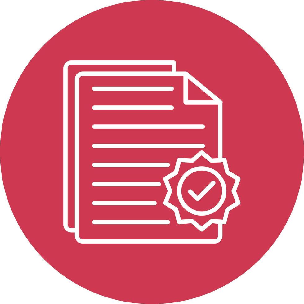 Document Line Multi Circle Icon vector