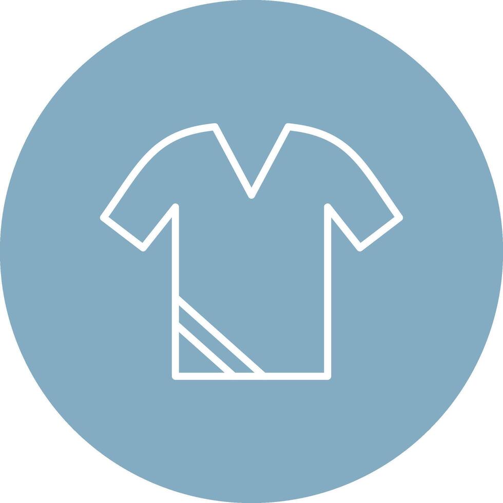 Shirt Line Multi Circle Icon vector