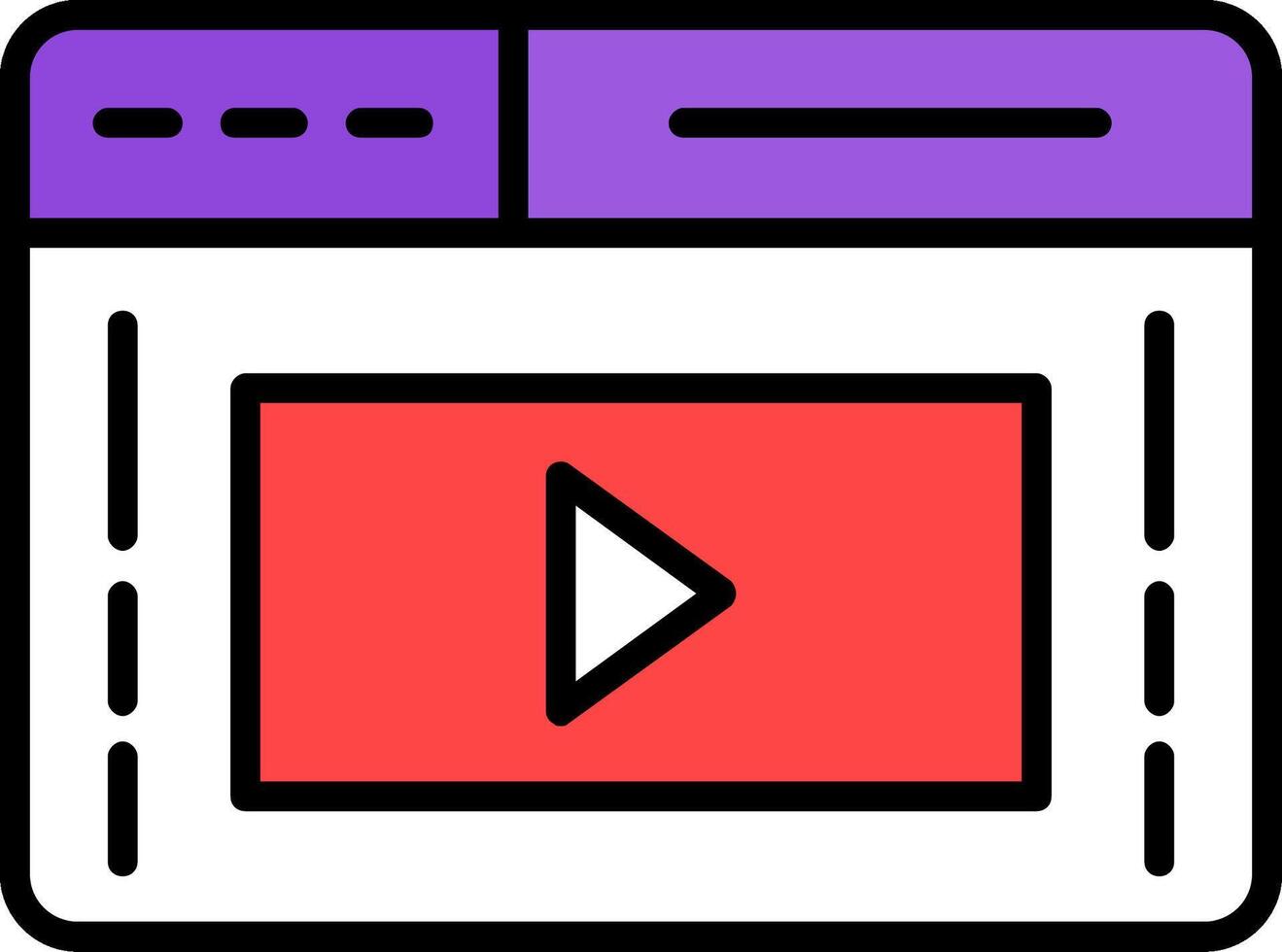Line Filled Icon vector