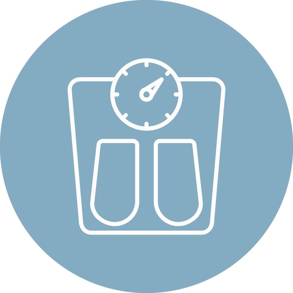 Scales Line Multi Circle Icon vector
