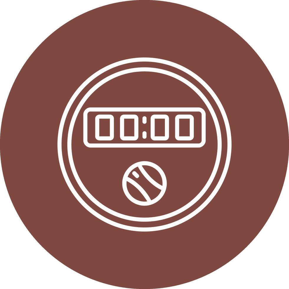 Dial Line Multi Circle Icon vector