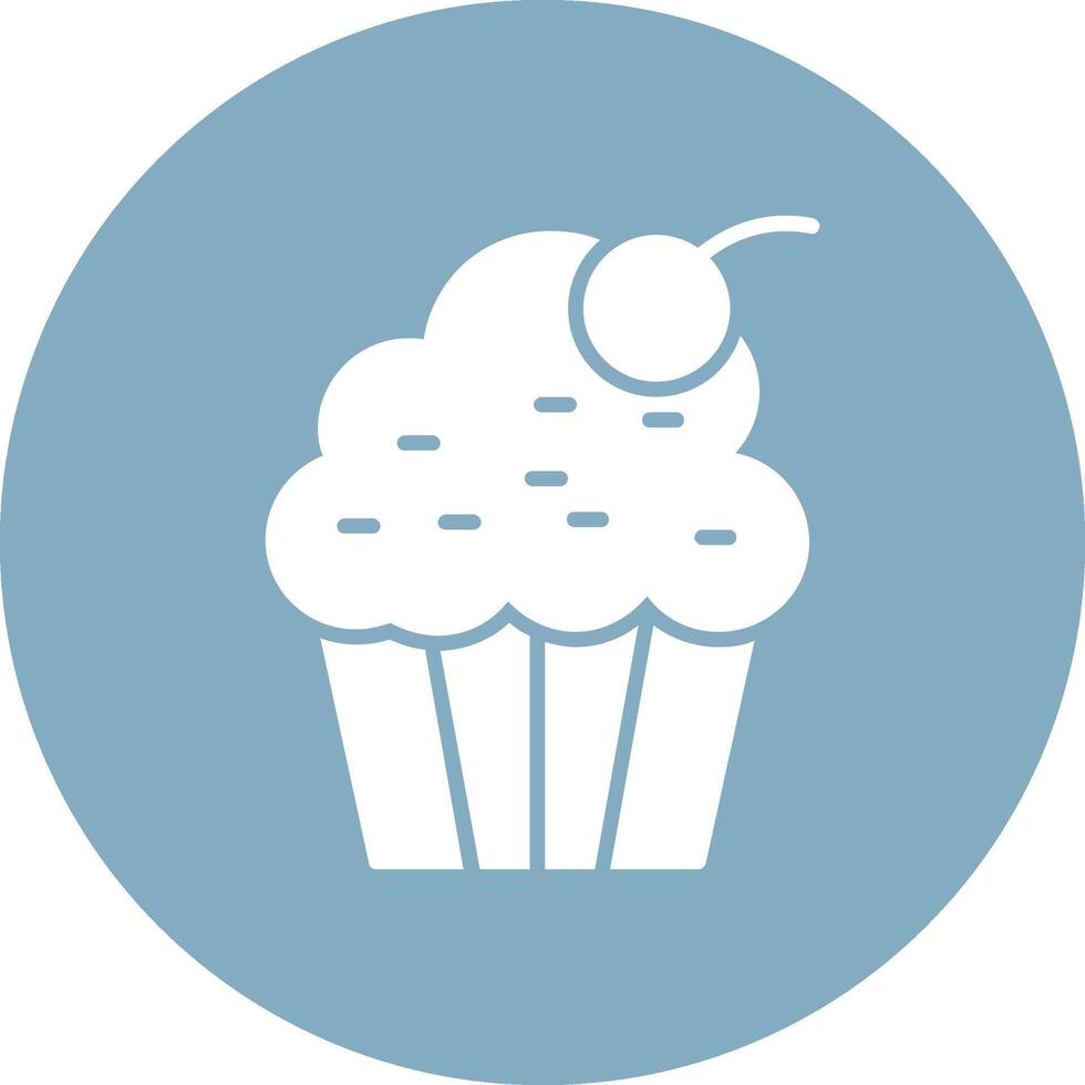 Muffin Glyph Multi Circle Icon vector