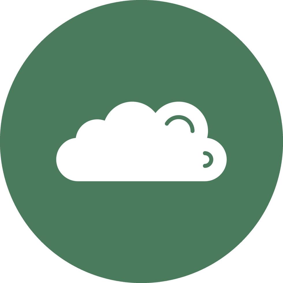 Cloud Glyph Multi Circle Icon vector