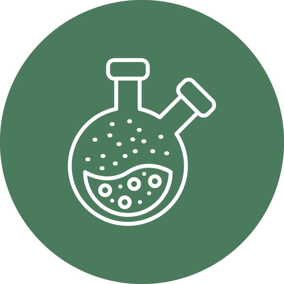 Flask Line Multi Circle Icon vector