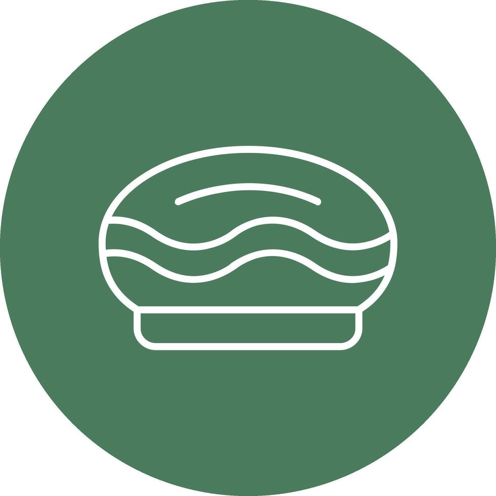 Pie Line Multi Circle Icon vector