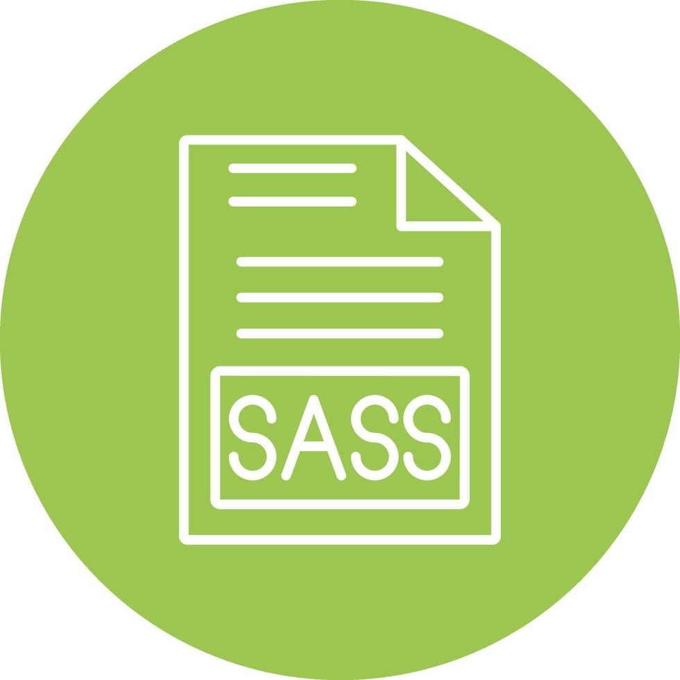 Sass Line Multi Circle Icon vector