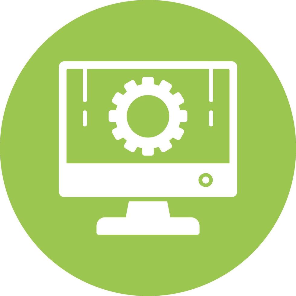 Development Glyph Multi Circle Icon vector