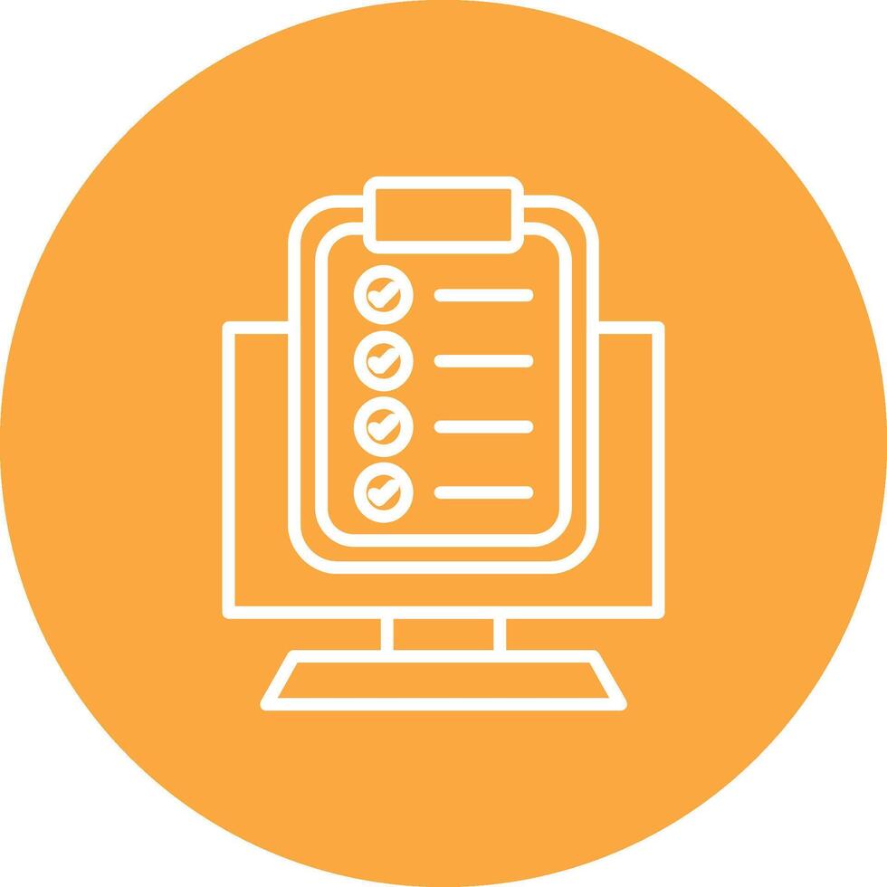 Tasks Line Multi Circle Icon vector