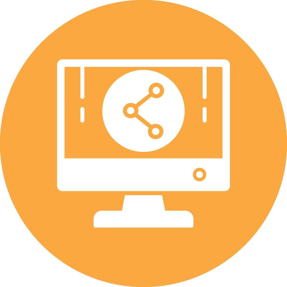 Sharing Glyph Multi Circle Icon vector