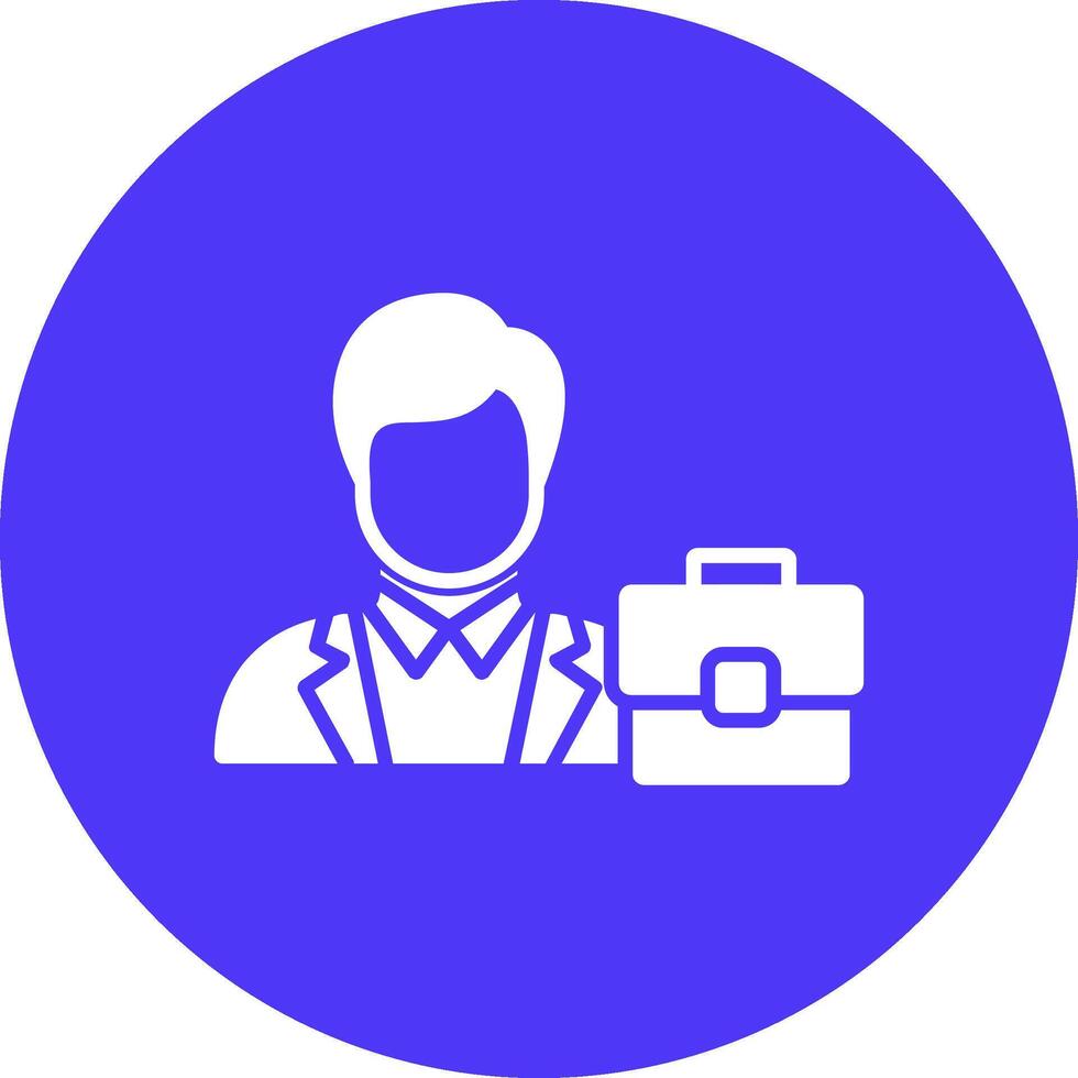 Business Style Glyph Multi Circle Icon vector