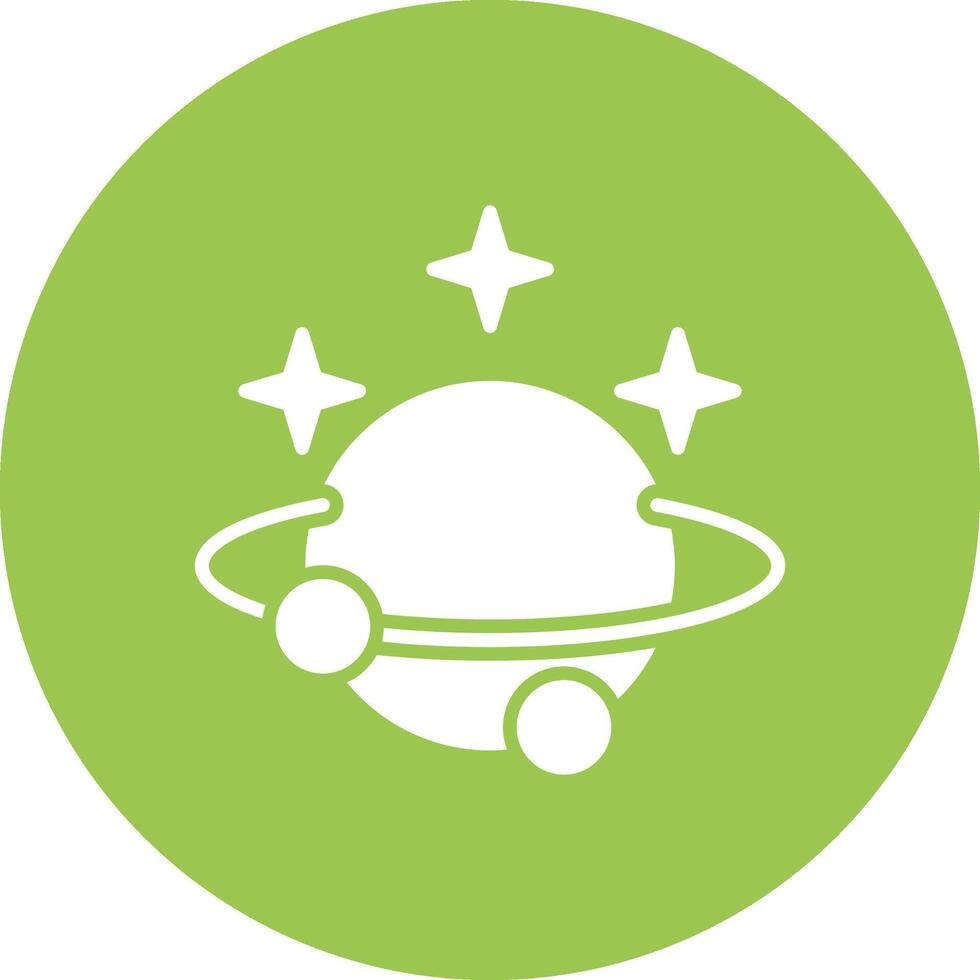 Astronomy Glyph Multi Circle Icon vector