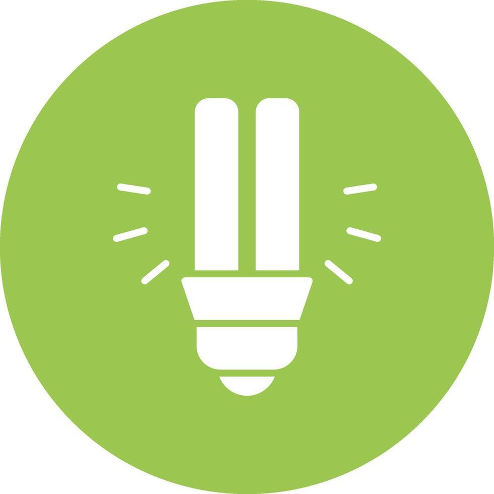 Light Bulb Glyph Multi Circle Icon vector