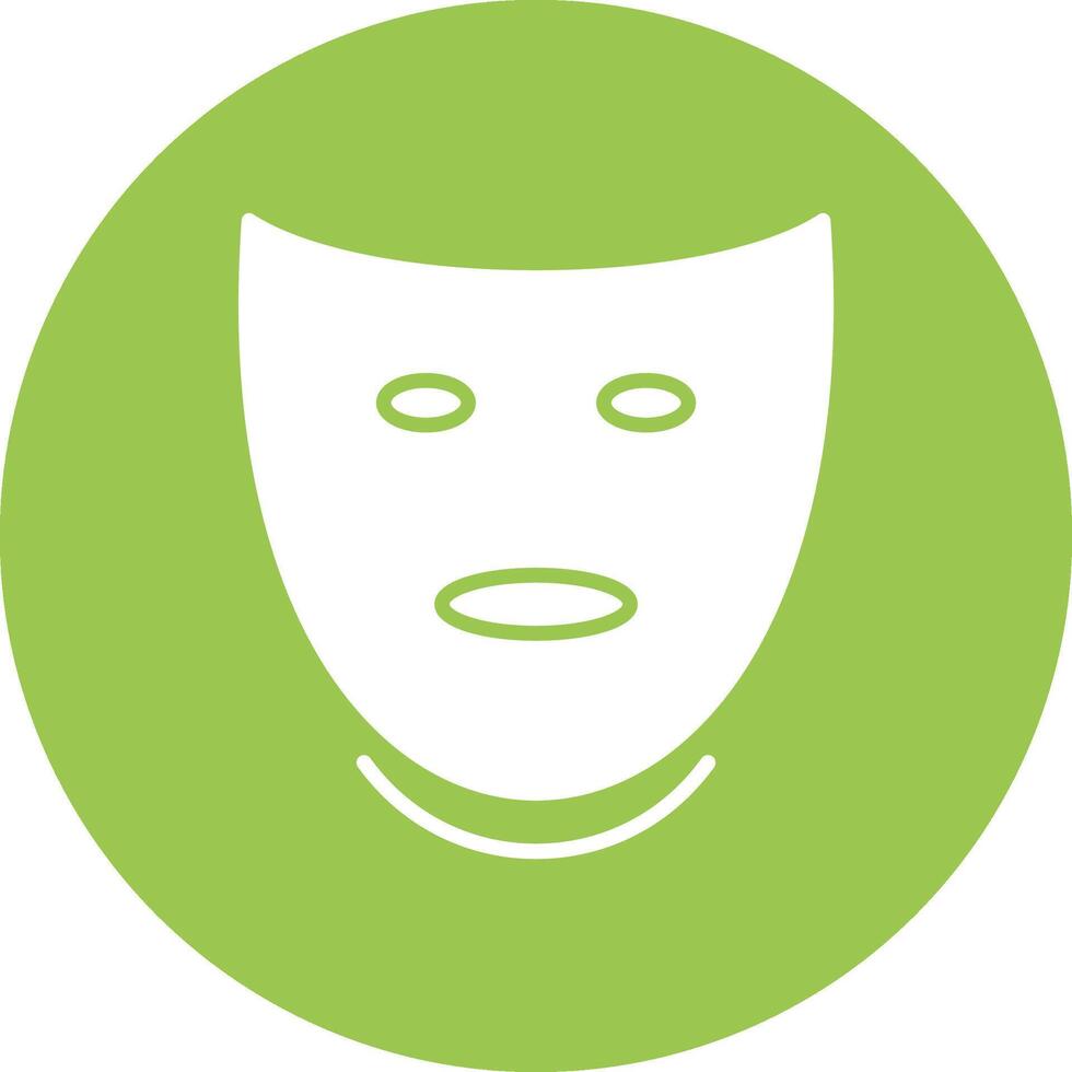 Theatre Glyph Multi Circle Icon vector