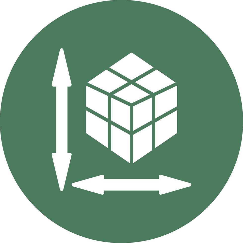 Rubik Glyph Multi Circle Icon vector