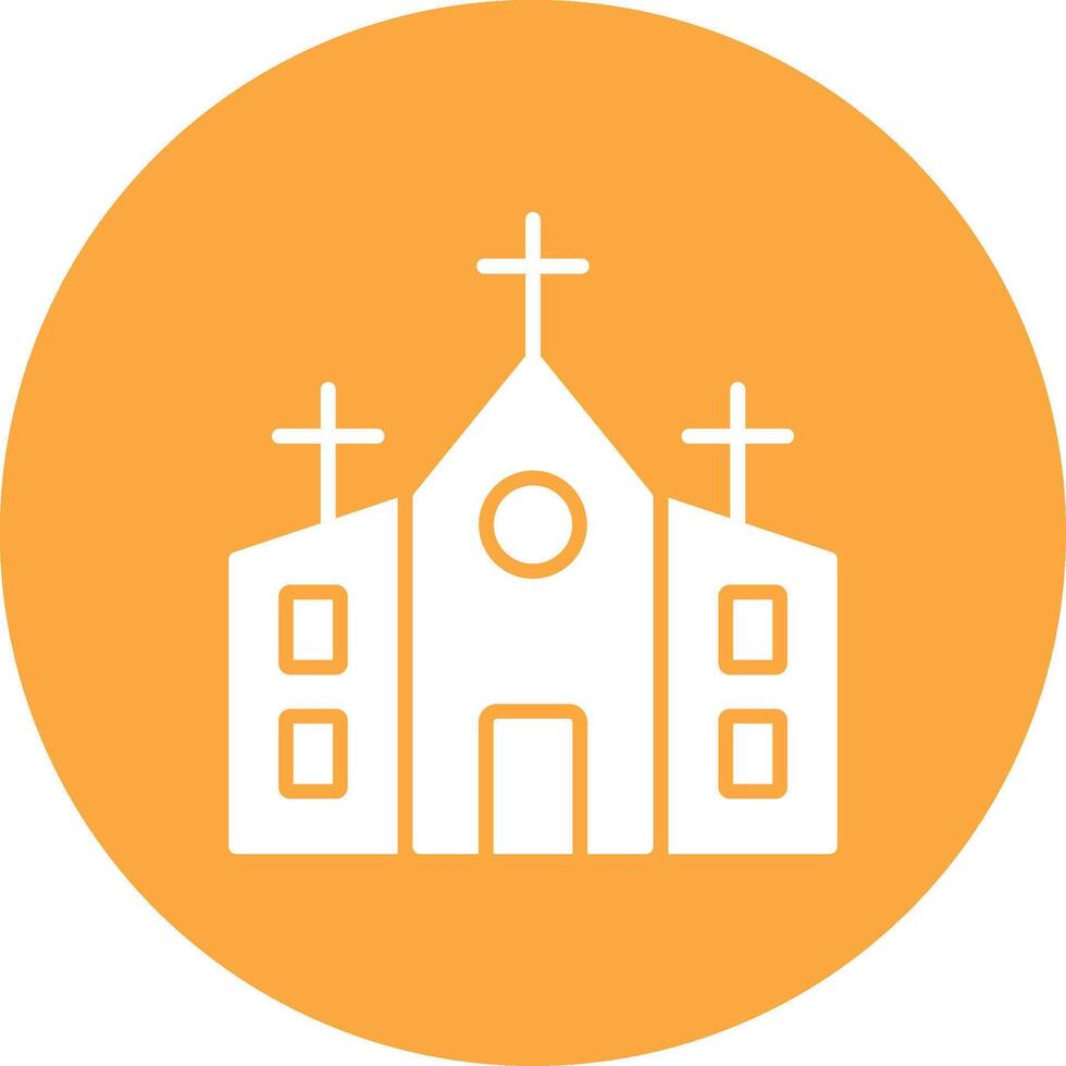 Church Glyph Multi Circle Icon vector