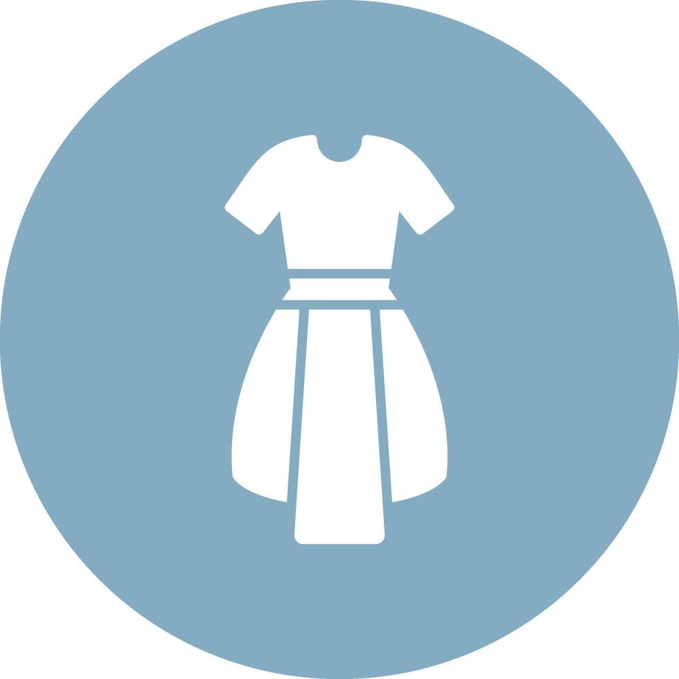 Dress Glyph Multi Circle Icon vector