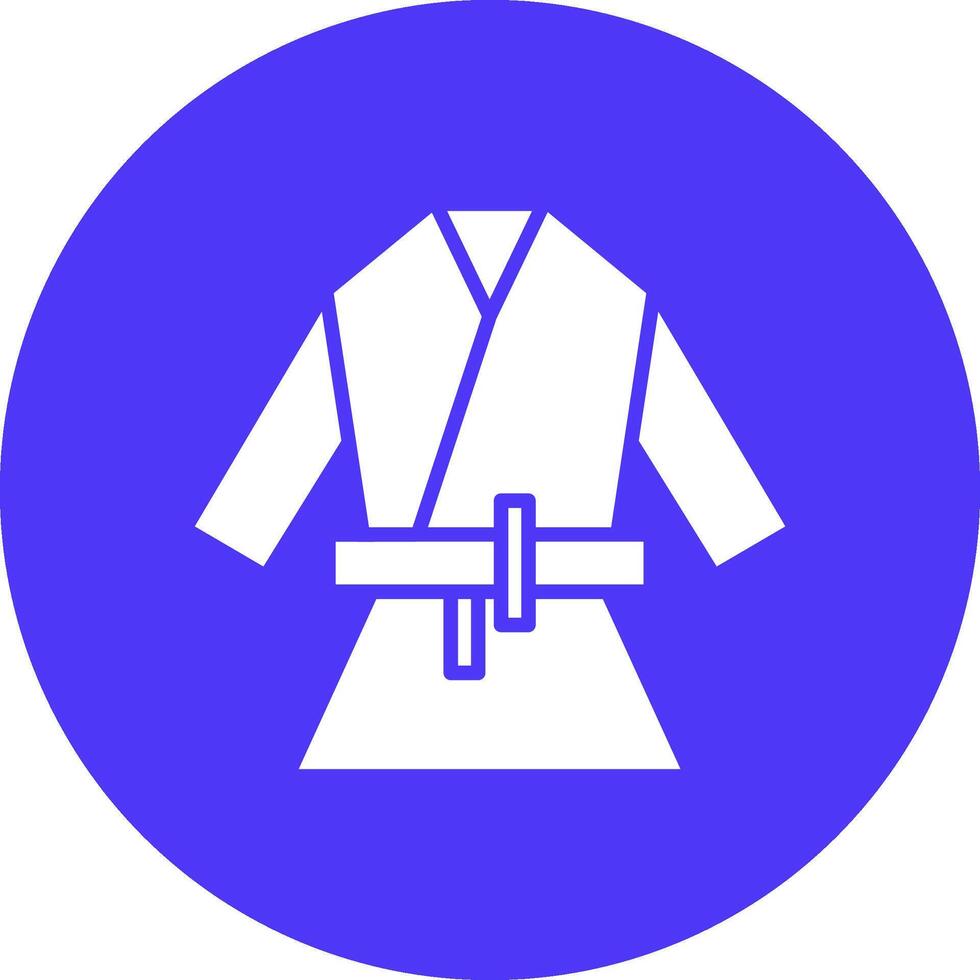 kimono glifo multi circulo icono vector