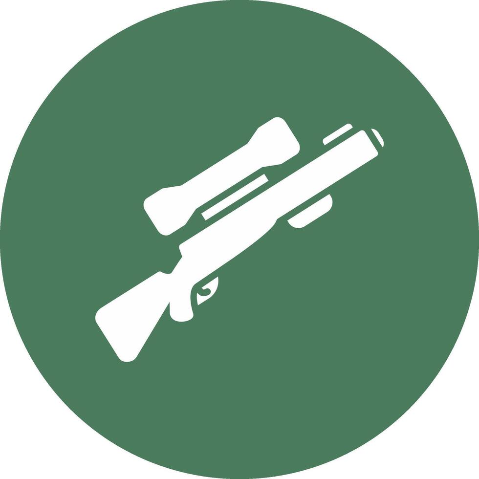 Gun Glyph Multi Circle Icon vector