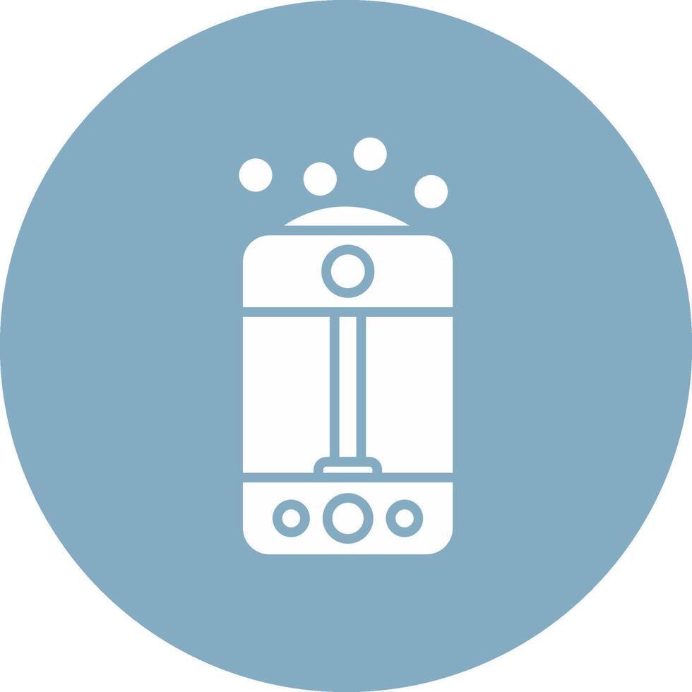 Humidifier Glyph Multi Circle Icon vector