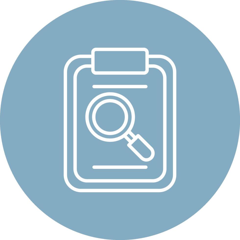 Magnifying Glass Line Multi Circle Icon vector
